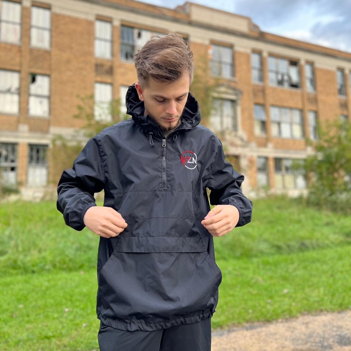 Black VZN Windbreaker (Limited Edition) – VZN Apparel